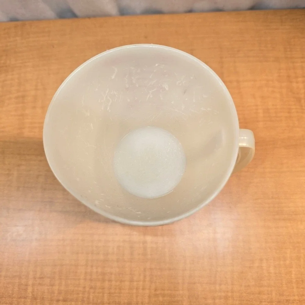 Vintage Tupperware Double-Sided‎ One-Cup Measuring Wet/Dry Red Lettering